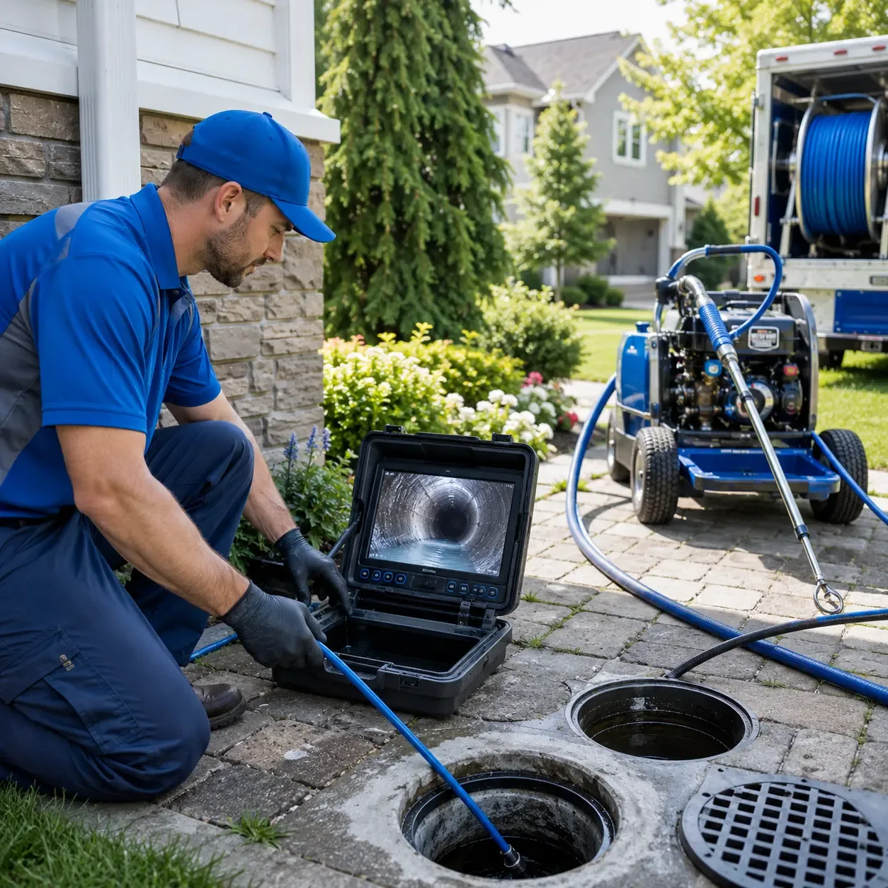 Outdoor drain cleaning professionals serving Sherman, NY