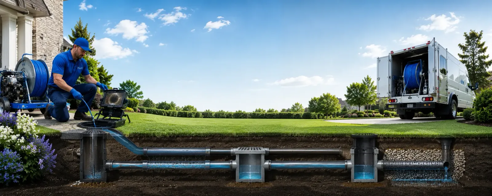 Outdoor drain cleaning information for Sherman, NY